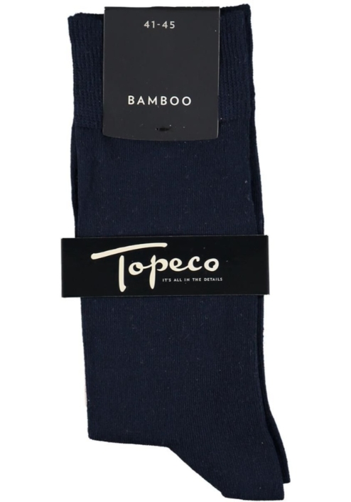 Topeco 3-pack sock mönstrad, bambu, navy