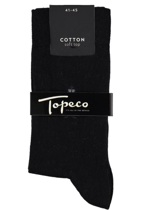 Topeco 3-pack soft-top strumpa emblem, bomull, svart