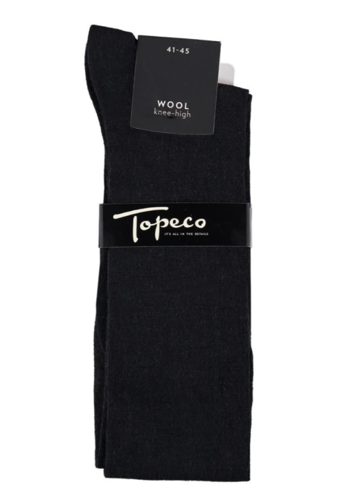 Topeco 3-pack knästrumpa enfärgad, ull, blå