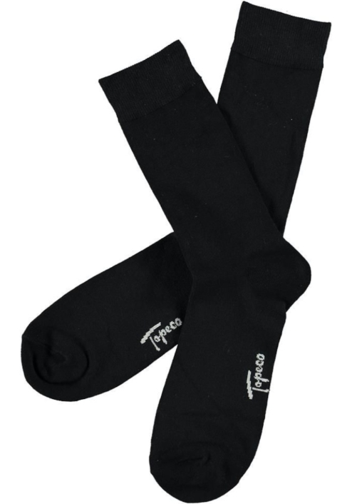 Topeco 3-pack sock mönstrad, bambu, svart