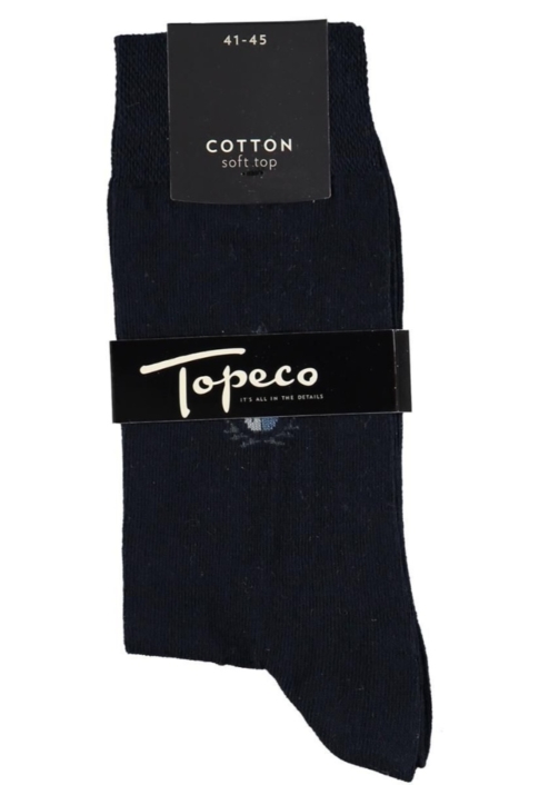 Topeco 3-pack soft-top strumpa emblem, bomull, navy